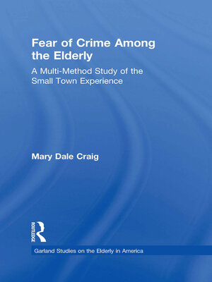 cover image of Fear of Crime Among the Elderly